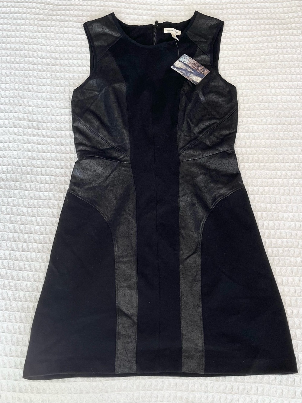silence + noise Black Sleeveless Panel A-Line Dress medium NWT